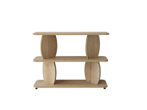 Mesita auxiliar de madera «Armonia» - 90 x 30 x 70 cm - Roble Saphir