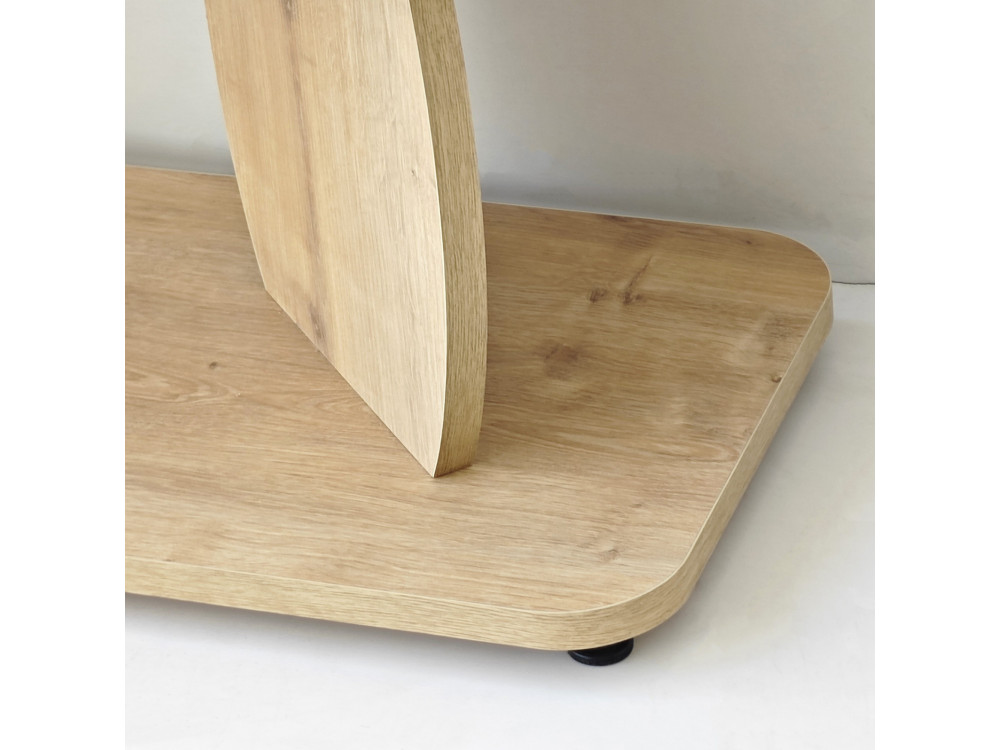 Mesita auxiliar de madera «Armonia» - 90 x 30 x 70 cm - Roble Saphir
