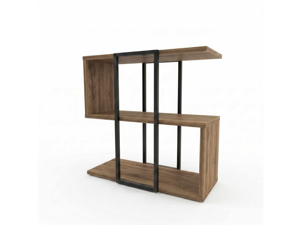 Mesita auxiliar de madera «HOMIA» - 56 x 25 x 56 cm - Oud oscuro