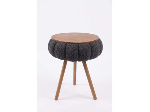 Mesita auxiliar de madera «Papatya Zgn» - 33 x 45 cm - Antracita