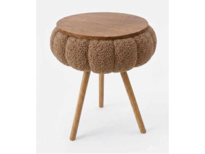 Mesita auxiliar de madera «Papatya Zgn» - 33 x 45 cm - Marrón