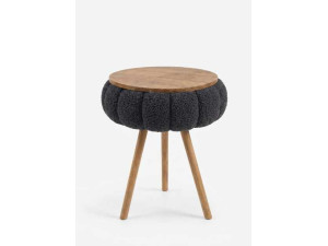 Mesita auxiliar de madera «Papatya Zgn» - 33 x 45 cm - Negro