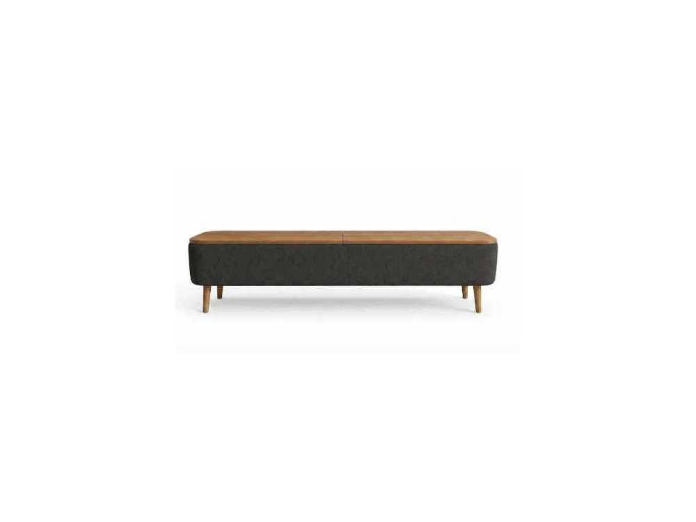 Mueble para la tele de madera «Sarven» - 120 x 30 x 45 cm - Antracita
