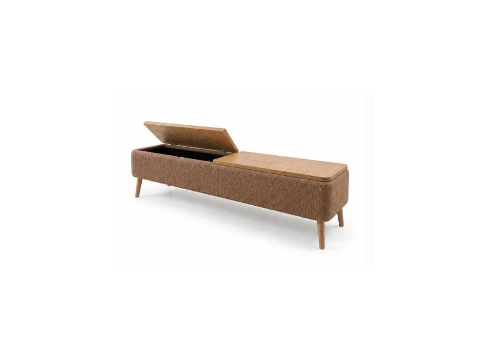 Mueble para la tele de madera «Sarven» - 120 x 30 x 45 cm - Marrón