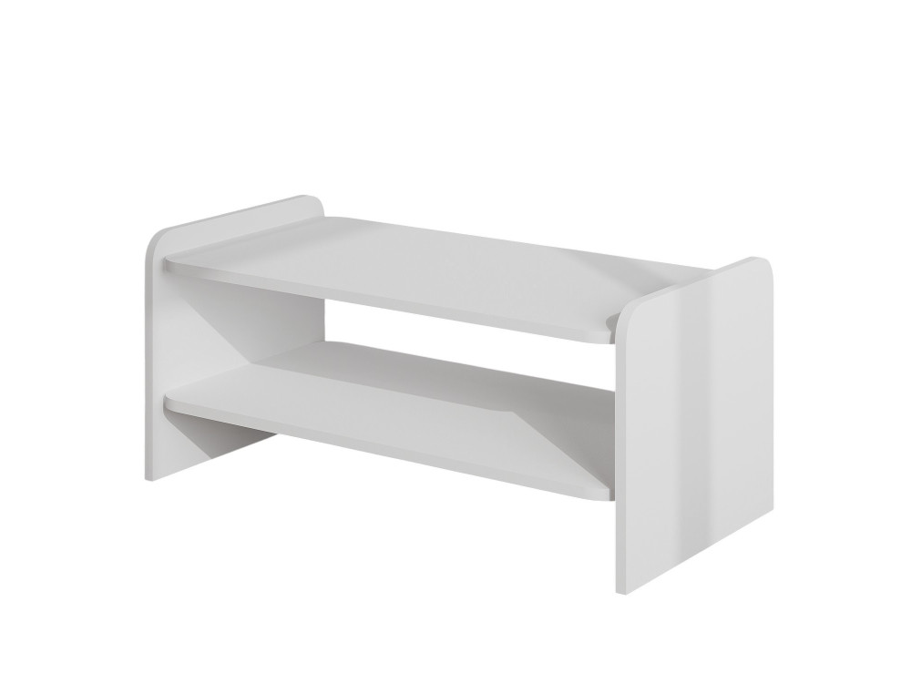 Mesa de centro de madera «Amon» - 90 x 45 x 40 cm - Blanca