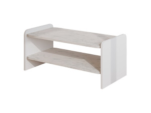 Mesa de centro de madera «Amon» - 90 x 45 x 40 cm - Blanca