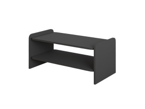 Mesa de centro de madera «Amon» - 89,8 x 39,8 x 44,8 cm - Antracita