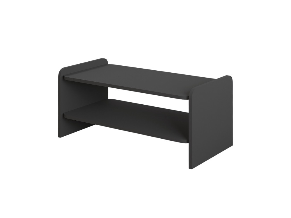 Mesa de centro de madera «Amon» - 89,8 x 39,8 x 44,8 cm - Antracita