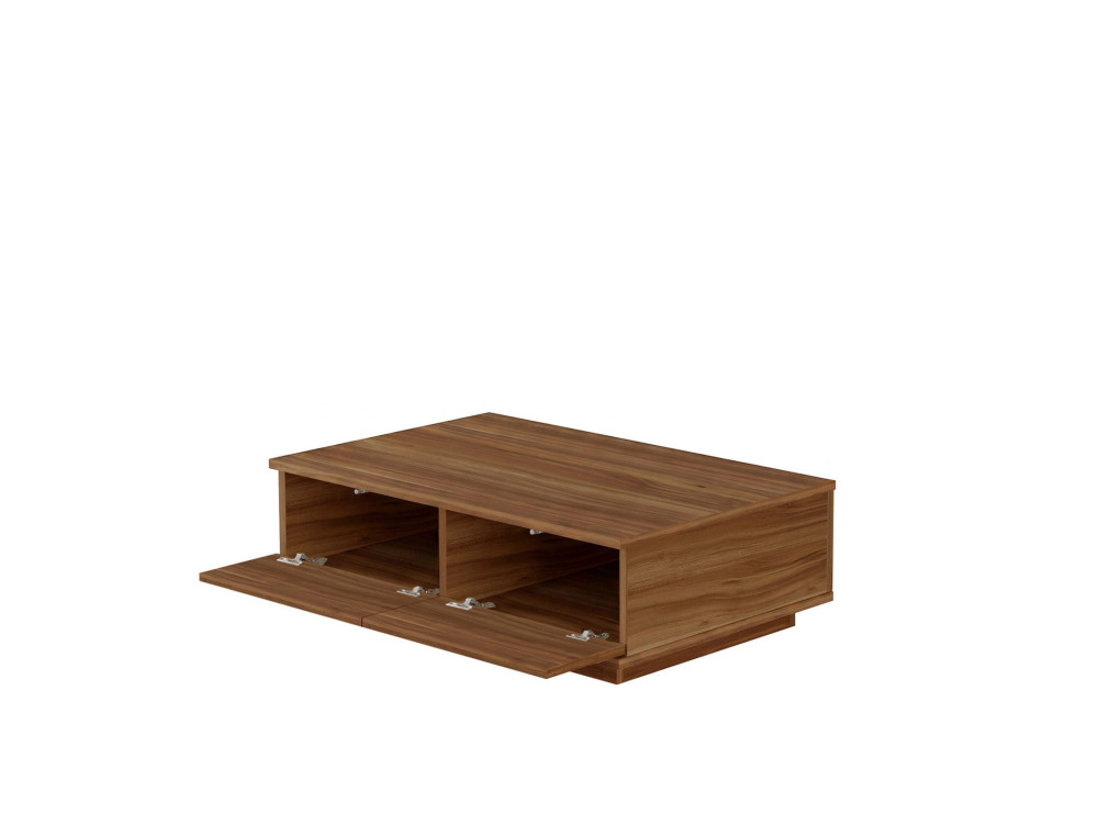 Mesa de centro de madera «Ave14» - 90 x 28,6 x 60 cm - Nogal