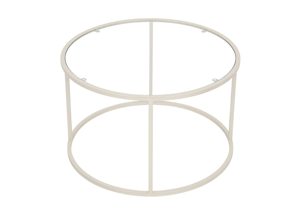 Mesa de centro de madera «Beige-Trs-80-Nrd-Srk» - 80 x 80 x 43 cm - Beige