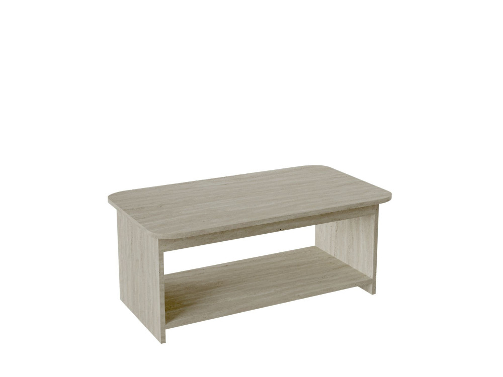 Mesa de centro de madera «Chb1» - 100 x 50 x 42 cm - Travertino