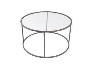 Mesa de centro de madera «Grey-Trs-80-Nrd-Srk» - 80 x 80 x 43 cm - Gris