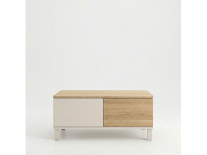 Mesa de centro de madera «Mood» - 90 x 60 x 40 cm - Color arena