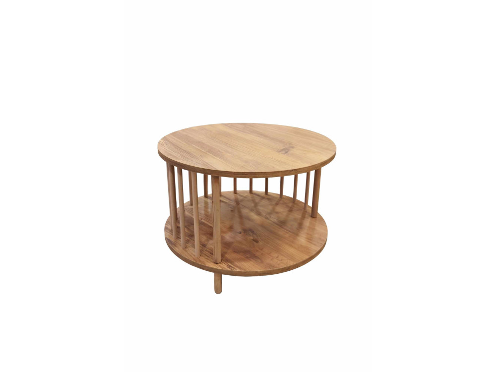 Mesa de centro de madera «Peka-0108» - 60 x 43 cm - Pino