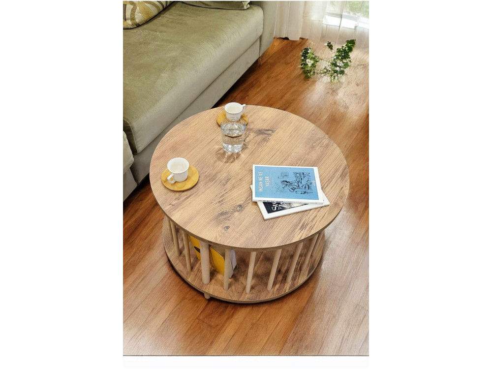 Mesa de centro de madera «Peka-0108» - 60 x 43 cm - Pino