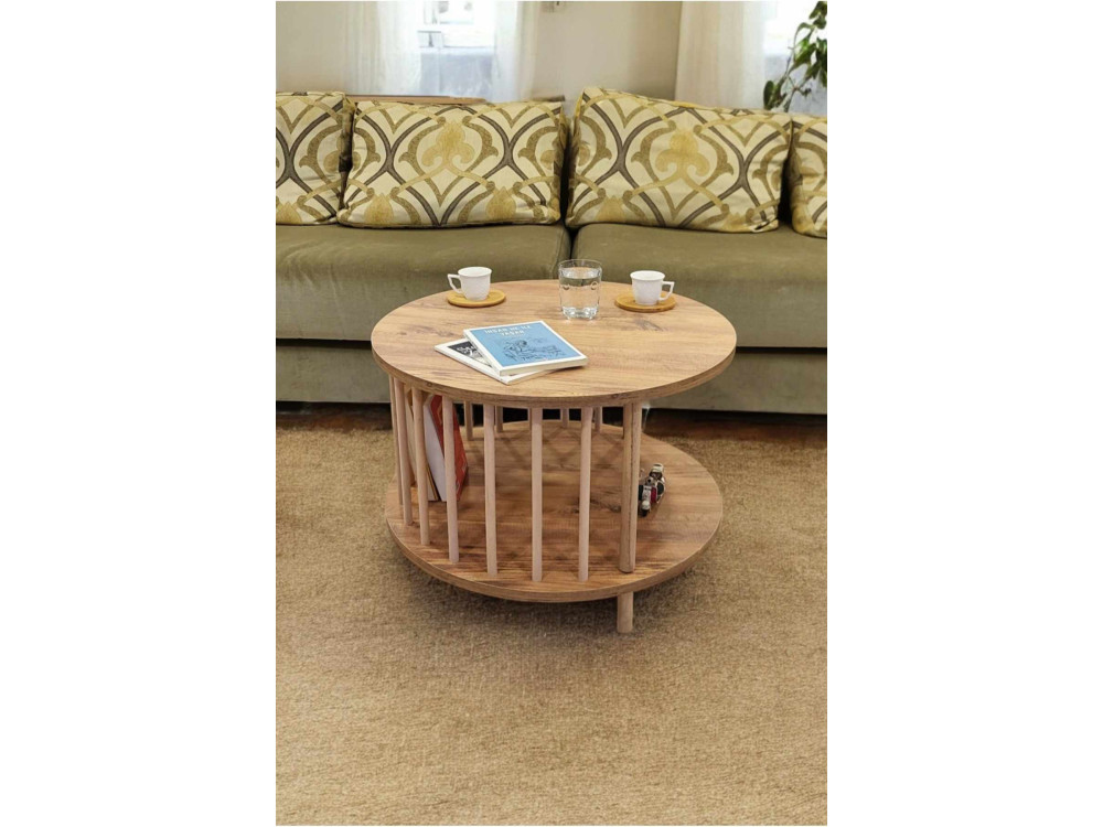 Mesa de centro de madera «Peka-0108» - 60 x 43 cm - Pino