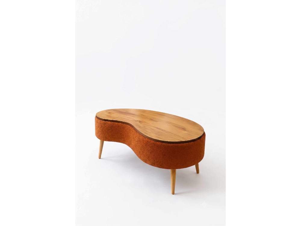 Mesa de centro de madera «Vera» - 98 x 50 x 45 cm - Marrón
