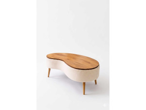 Mesa de centro de madera «Vera» - 98 x 50 x 45 cm - Blanca