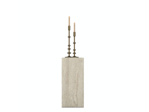Mesita auxiliar de madera «AD109» - 20 x 18 x 45 cm - Travertino