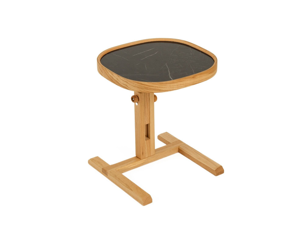 Mesita auxiliar de madera «Opus Kare 42» - 42 x 42 x 57 cm - Roble