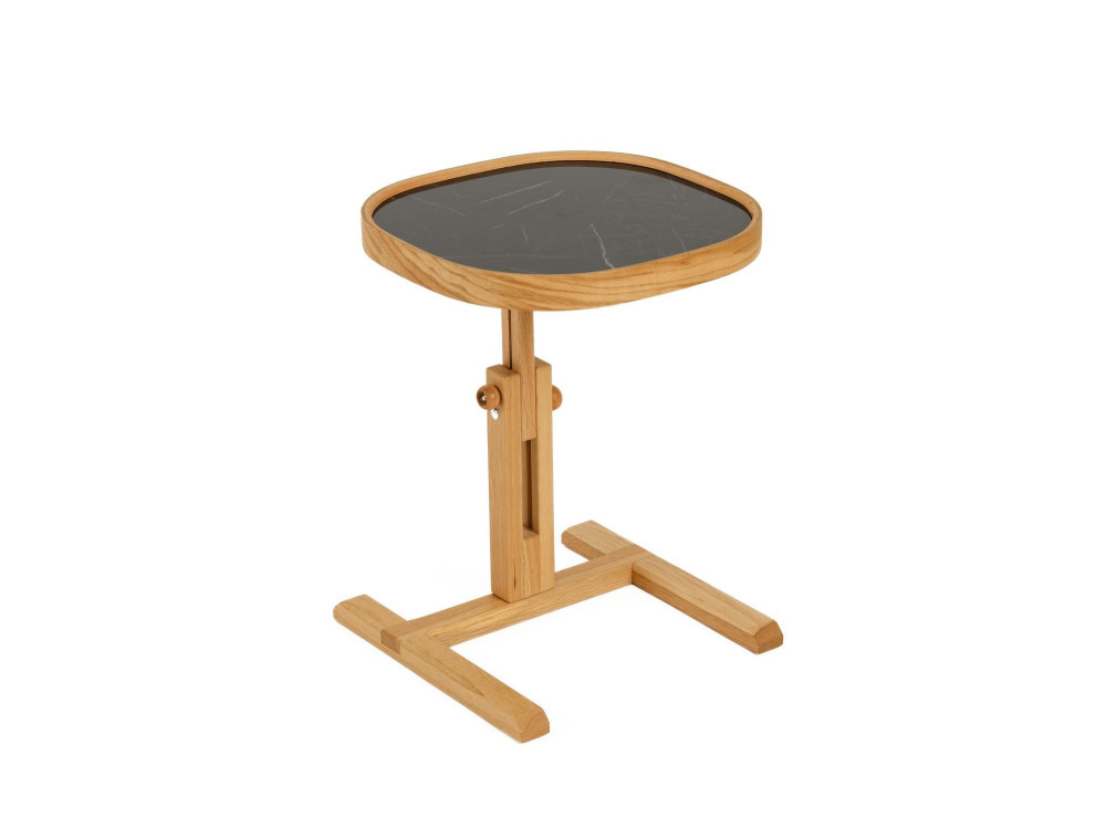 Mesita auxiliar de madera «Opus Kare 42» - 42 x 42 x 57 cm - Roble