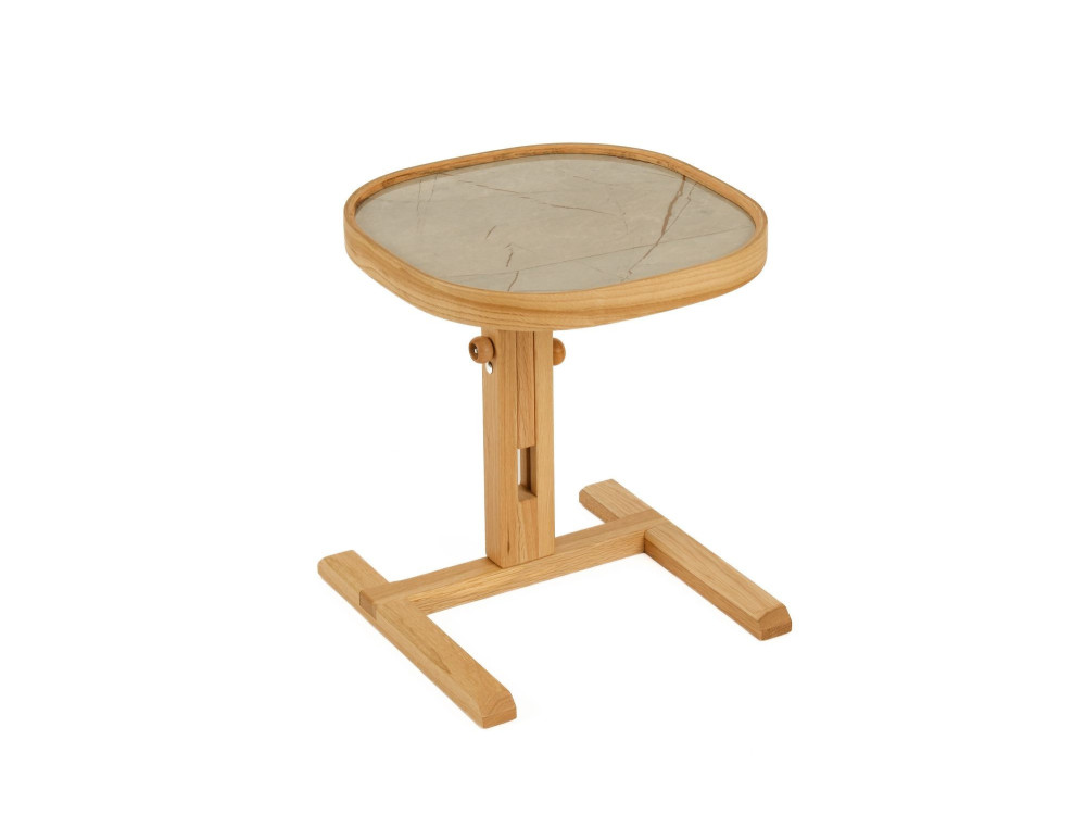 Mesita auxiliar de madera «Opus Kare 42» - 42 x 42 x 57 cm - Roble