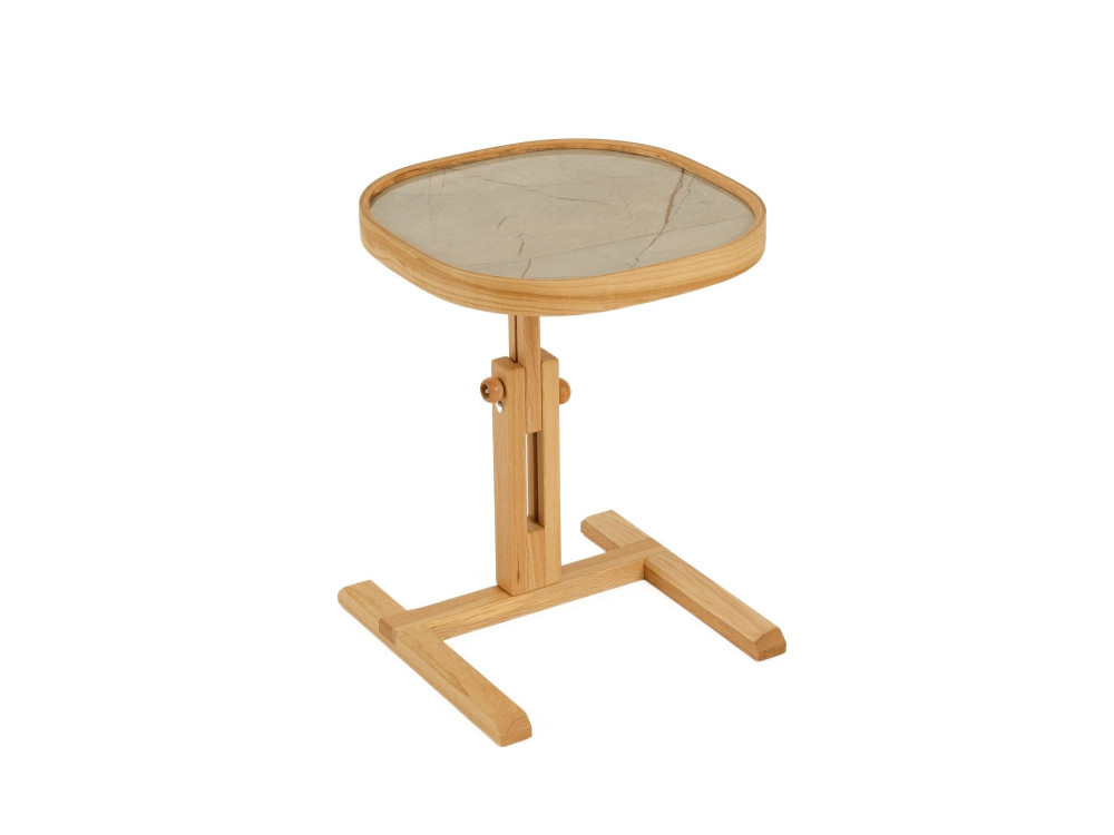 Mesita auxiliar de madera «Opus Kare 42» - 42 x 42 x 57 cm - Roble