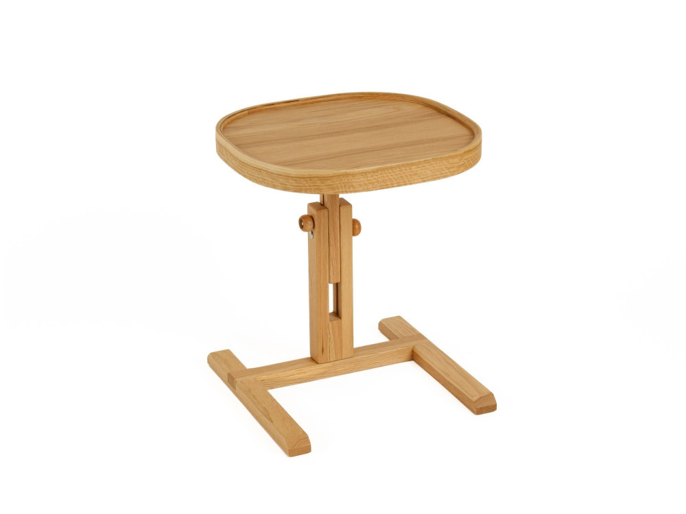 Mesita auxiliar de madera «Opus Kare 42» - 42 x 42 x 57 cm - Roble