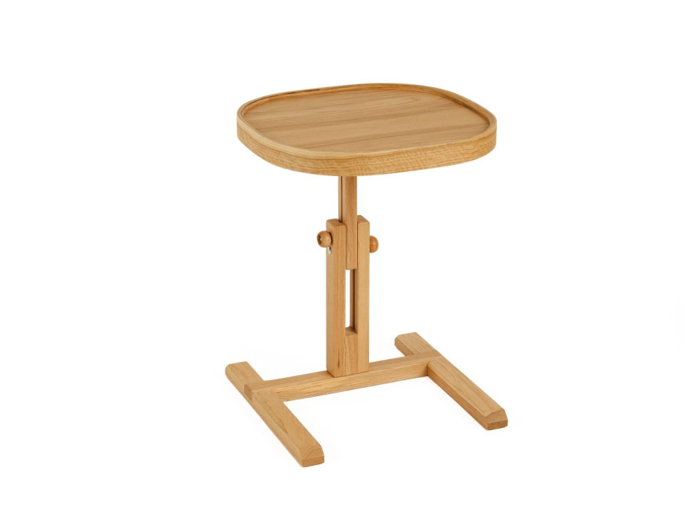 Mesita auxiliar de madera «Opus Kare 42» - 42 x 42 x 57 cm - Roble