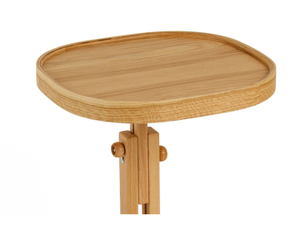 Mesita auxiliar de madera «Opus Kare 42» - 42 x 42 x 57 cm - Roble