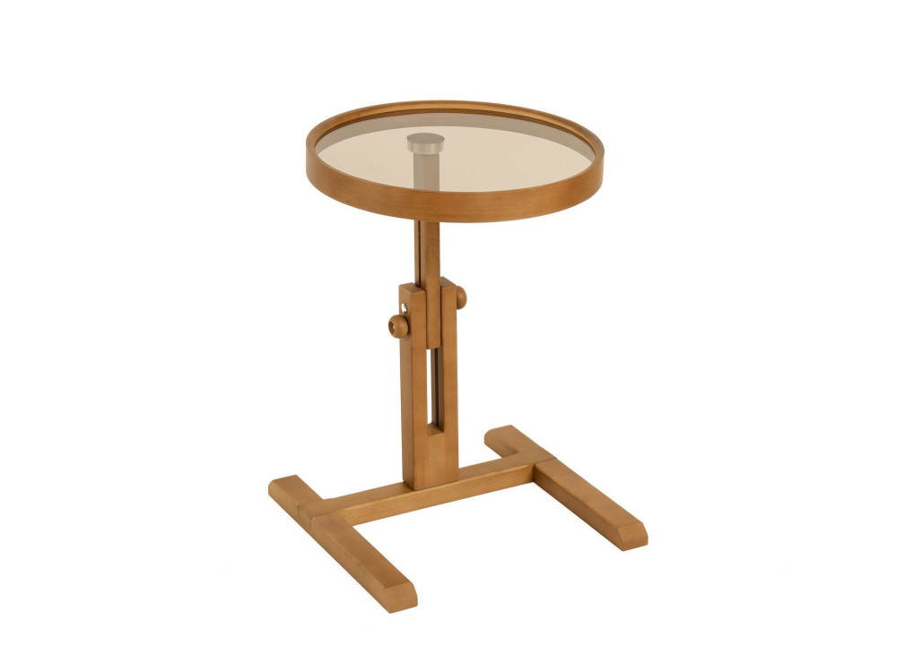 Mesita auxiliar de madera «Opus Yuvarlak 40» - 40 x 40 x 57 cm - Nogal