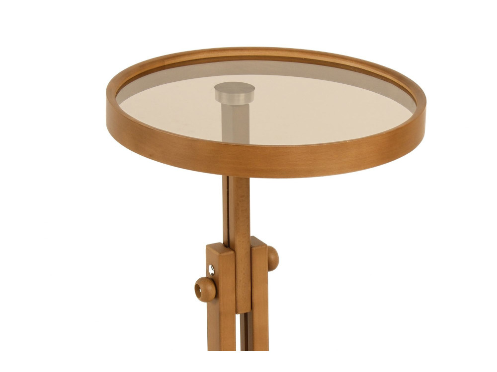 Mesita auxiliar de madera «Opus Yuvarlak 40» - 40 x 40 x 57 cm - Nogal
