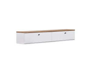 Mueble para la tele de madera «Línea 160» - 160 x 25 x 25 cm - Blanco