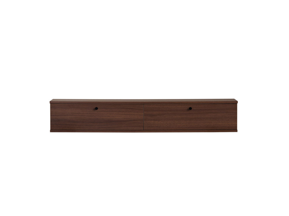 Mueble para la tele de madera «Ligne 160» - 160 x 25 x 25 cm - Nogal