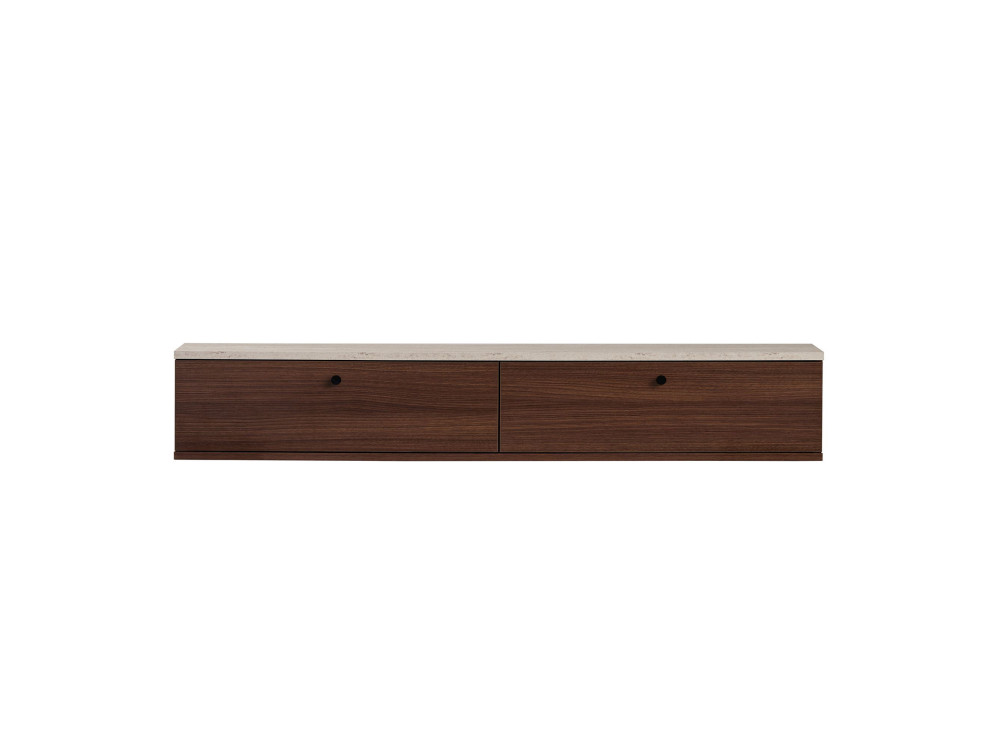 Mueble para la televisión de madera «Ligne 160» - 160 x 25 x 25 cm - Marrón
