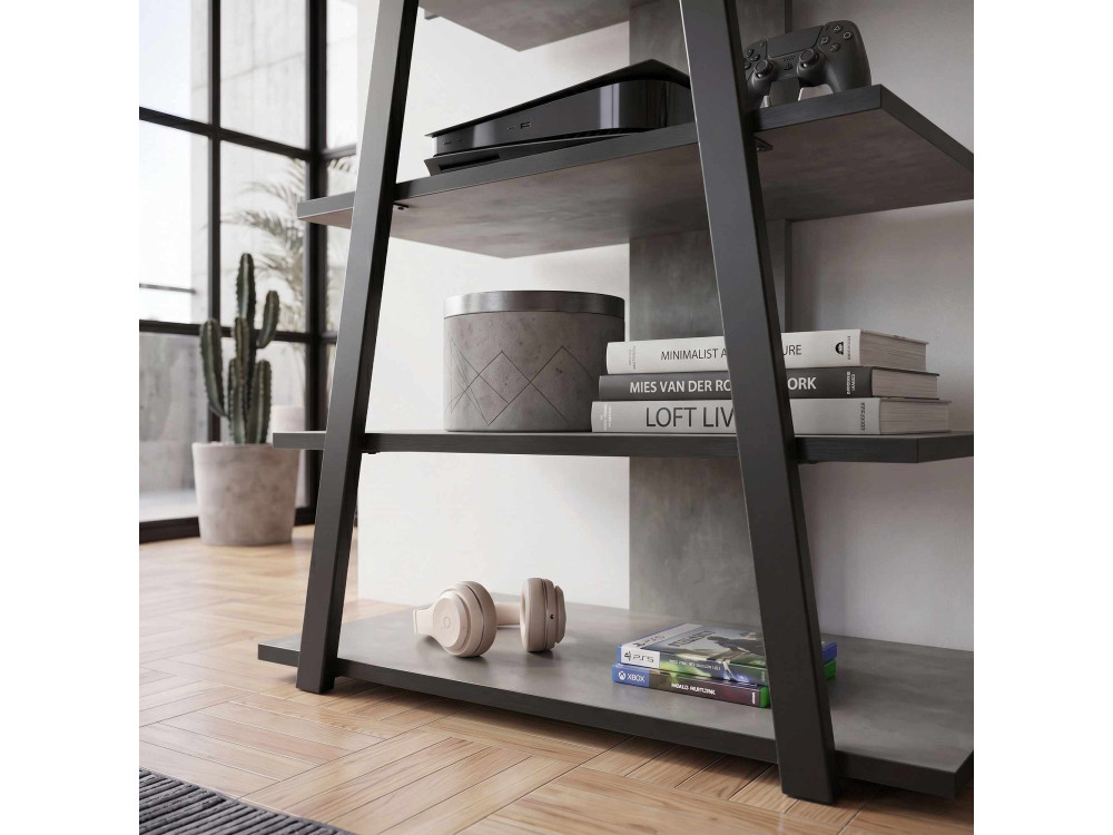 Mueble para la tele de madera «LYNO» - 70 x 41 x 80 cm - Gris