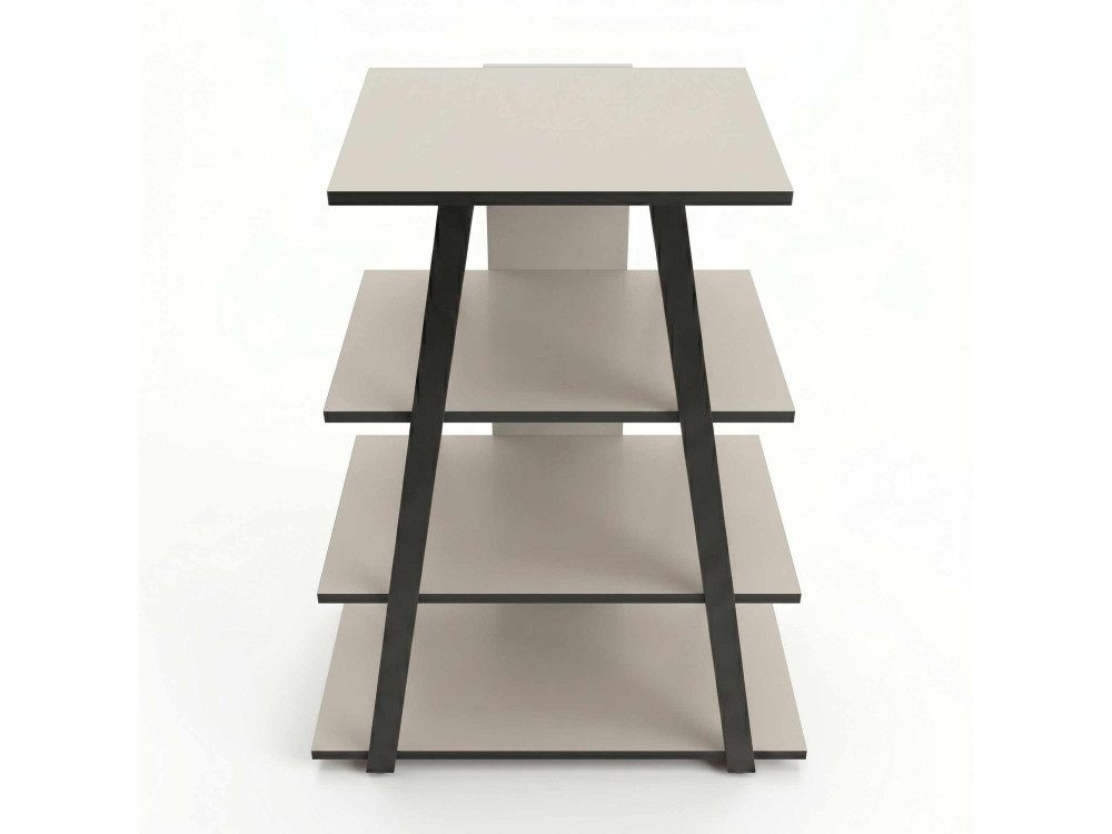 Mueble para la tele de madera «LYNO» - 70 x 41 x 80 cm - Gris