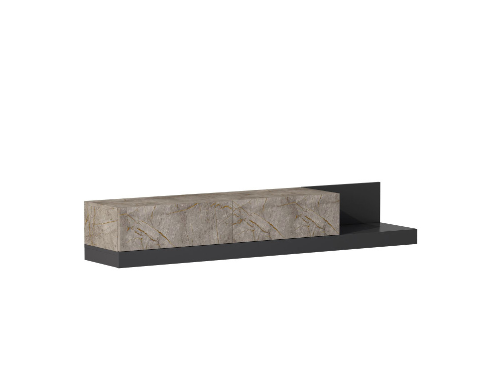 Mueble para la televisión de madera «Major» - 180 x 37 x 30 cm -  Antracita