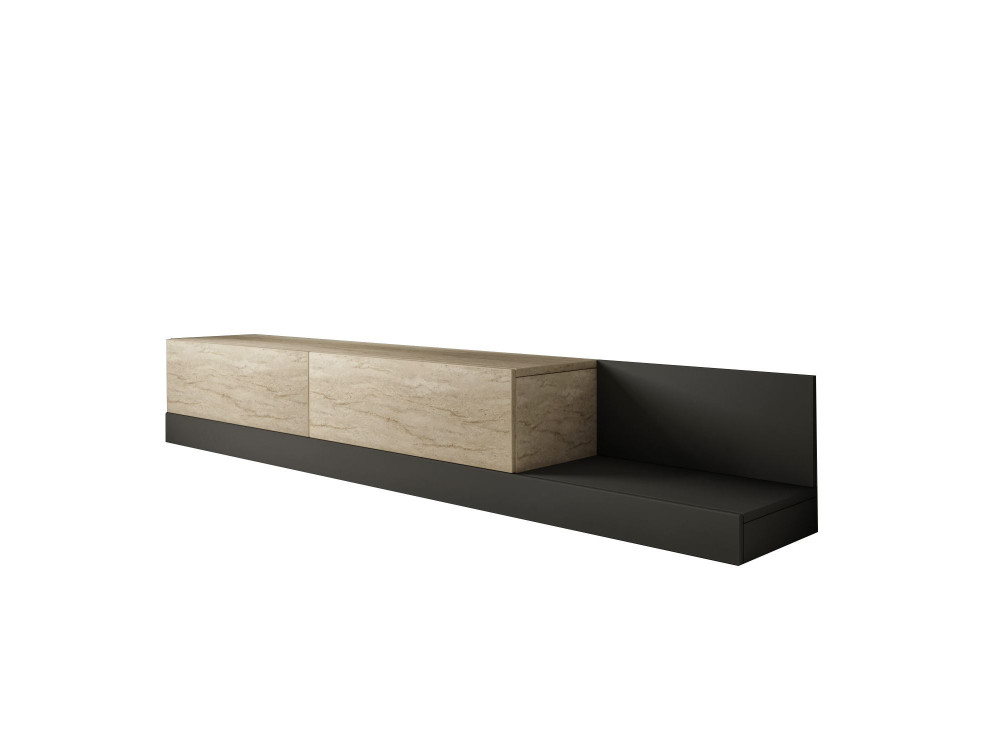 Mueble para la tele de madera «Major» - 180 x 37 x 30 cm - Beige