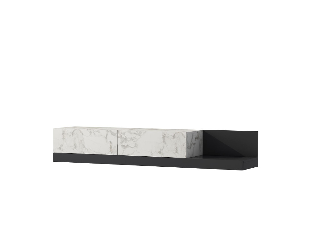 Mueble para la tele de madera «Major» - 180 x 37 x 30 cm - Gris