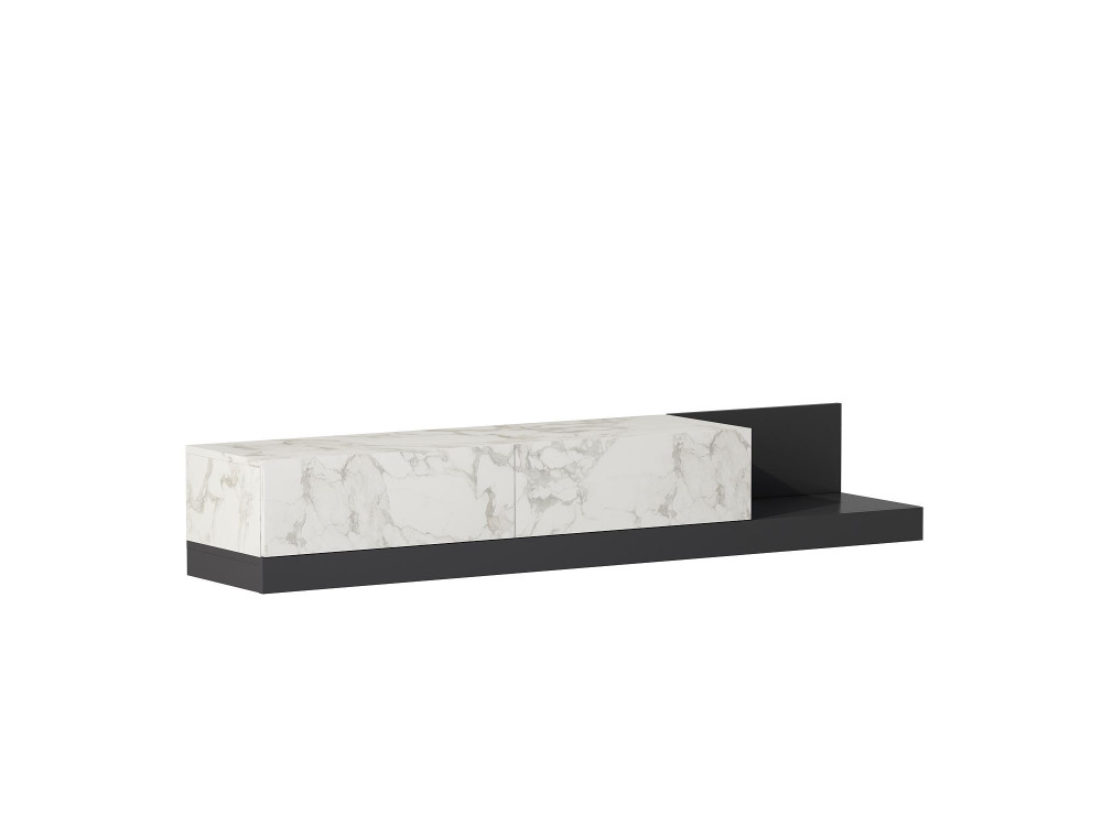 Mueble para la tele de madera «Major» - 180 x 37 x 30 cm - Gris