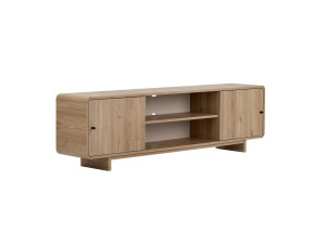 Mueble para la tele de madera «Mirel» - 180 x 34 x 52 cm - Roble