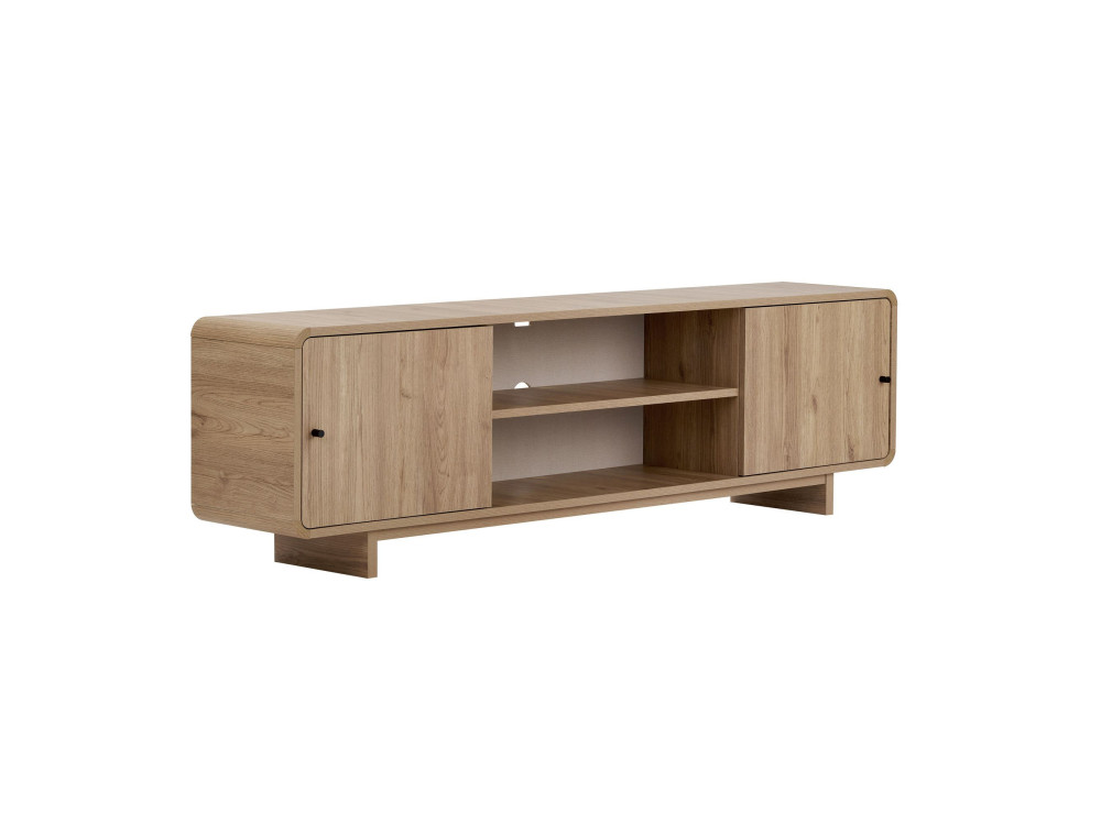Mueble para la tele de madera «Mirel» - 180 x 34 x 52 cm - Roble
