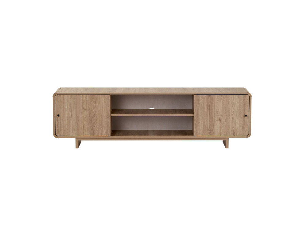 Mueble para la tele de madera «Mirel» - 180 x 34 x 52 cm - Roble