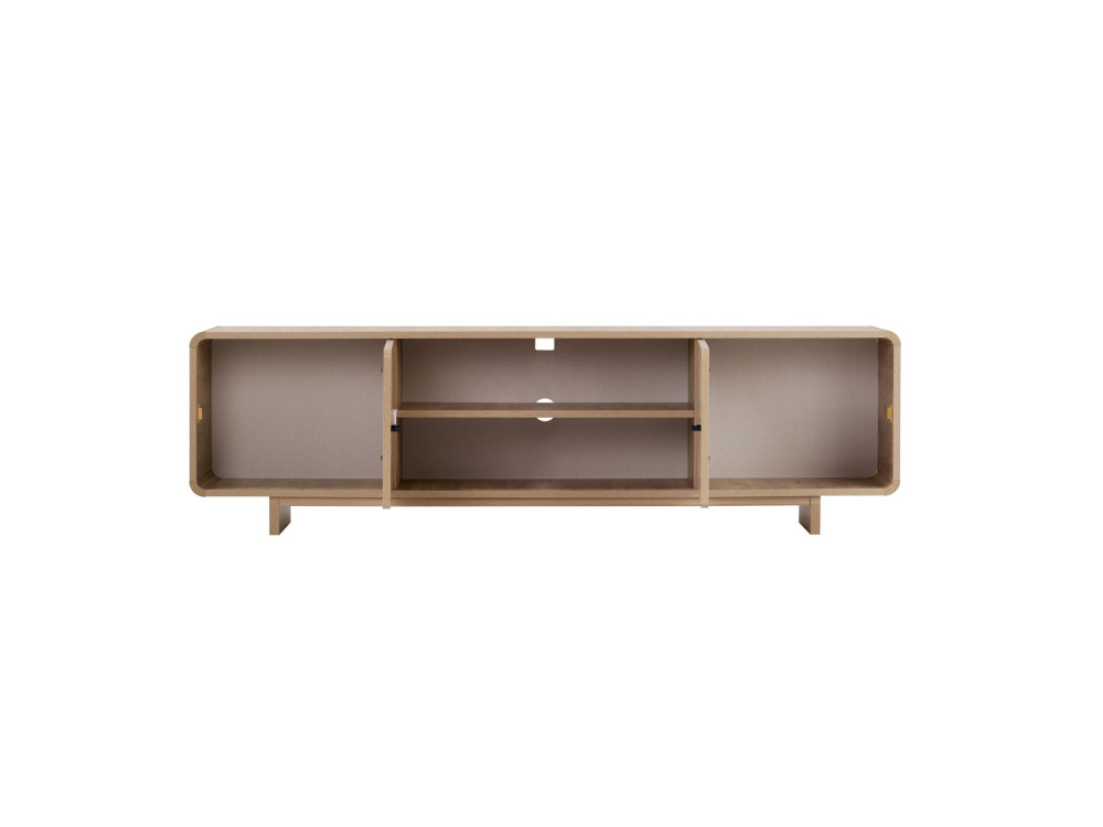 Mueble para la tele de madera «Mirel» - 180 x 34 x 52 cm - Roble
