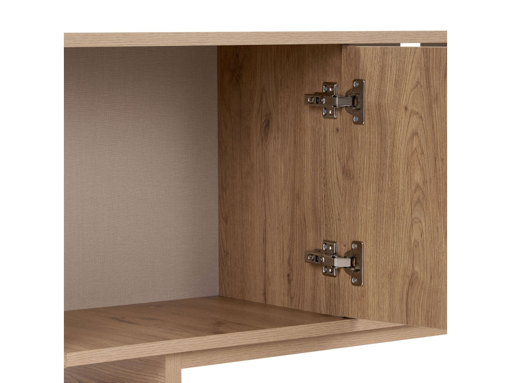 Mueble para la tele de madera «Mirel» - 180 x 34 x 52 cm - Roble