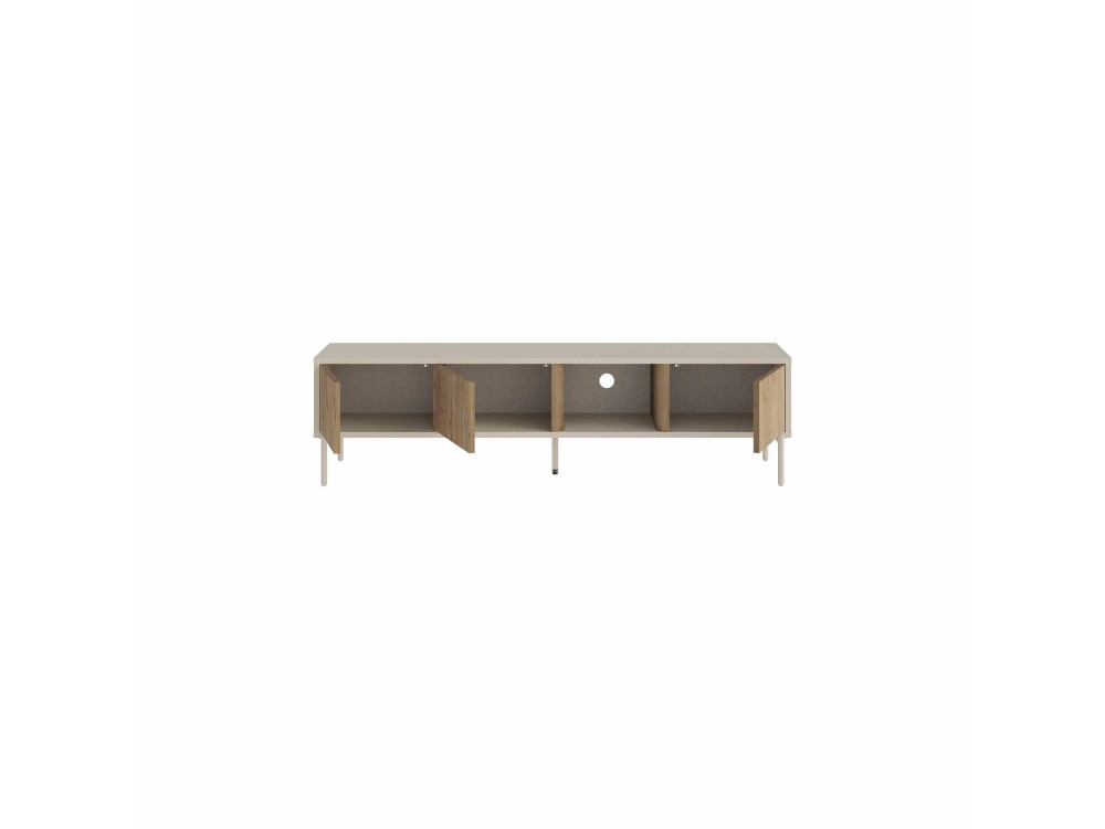 Mueble para la tele de madera «VENTRO» - 150 x 36 x 40 cm - Beige