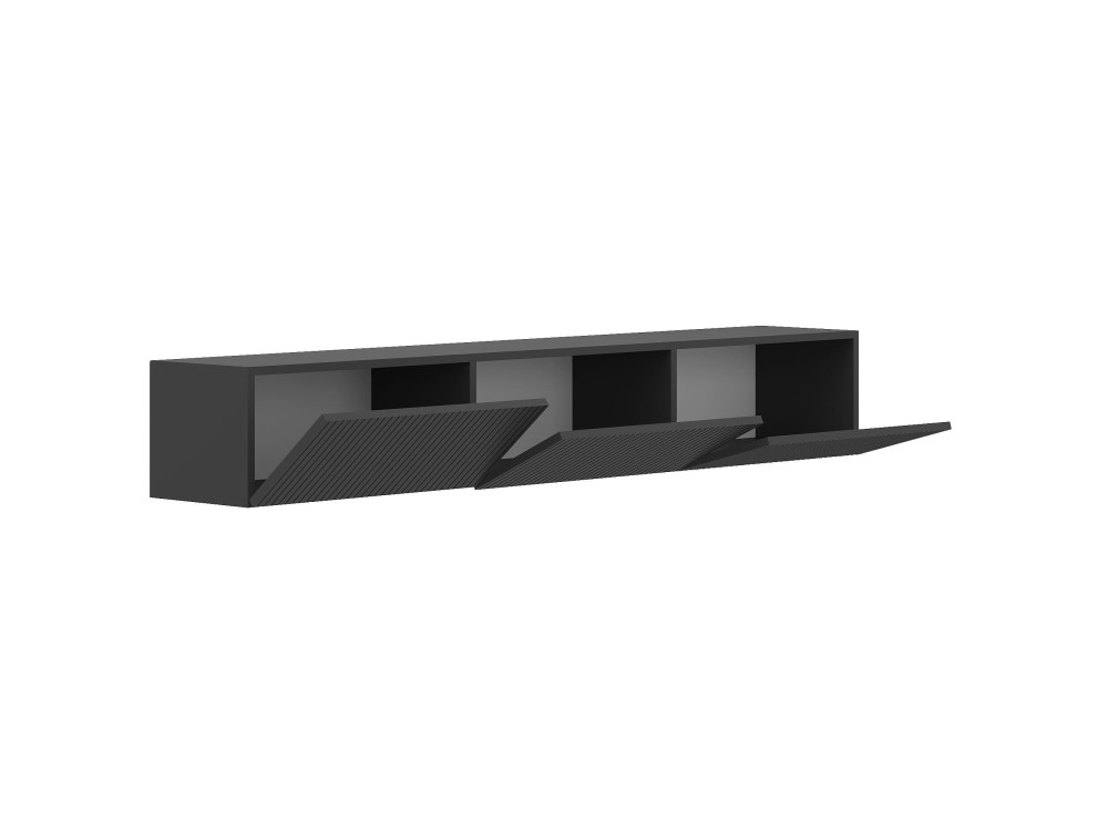 Mueble para la tele de madera «Ada» - 180 x 31 x 29 cm - Antracita