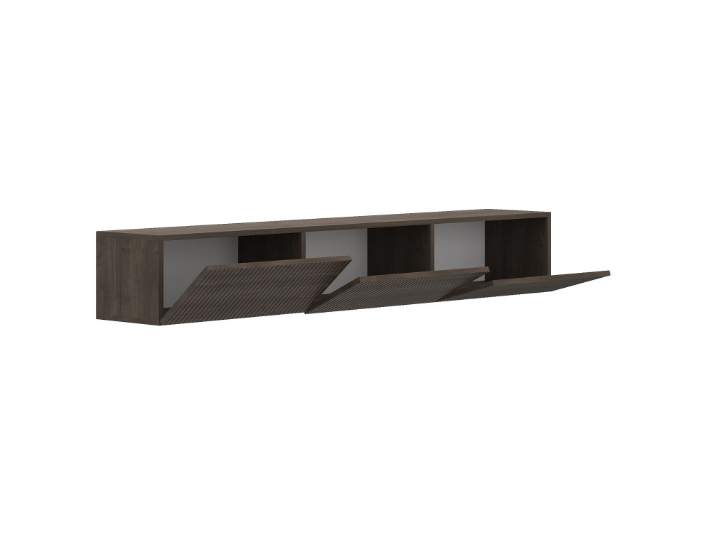 Mueble para la tele de madera «Ada» - 180 x 31 x 29 cm - Nogal