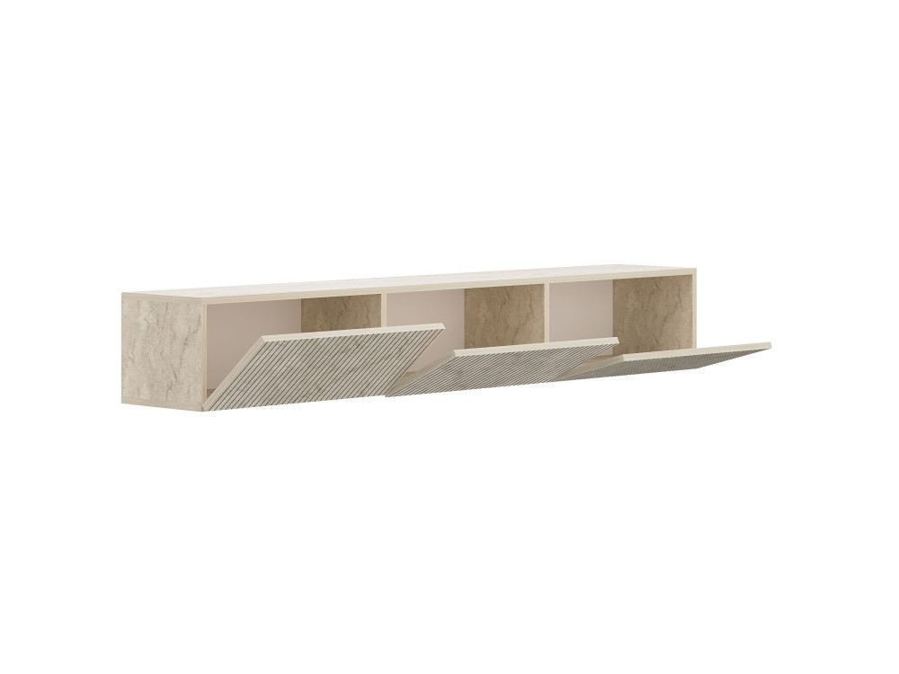 Mueble para la tele de madera «Ada» - 180 x 31 x 29 cm - Travertino